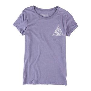 Aeropostale Lavender Moon Pyramid Graphic Tee